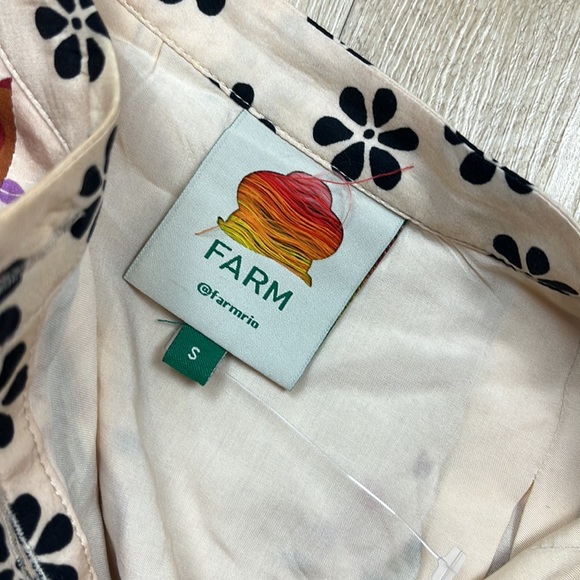 FARM Rio botanical-print mini dress, size small 1598 - Picture 7 of 8